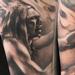 Tattoos - black and gray realistc native american medicine man portrait tattoo, Ryan Mullins Art Junkies Tattoo - 70477